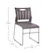Flash Furniture 881 lb. Capacity Gray Sled Base Stack Chair RUT-2-GY-BK-GG - alternate 8